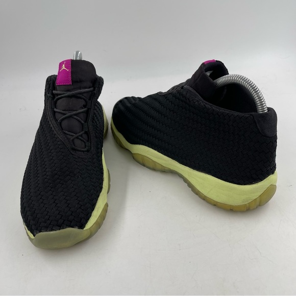 Nike 👞 Big Kid’s Air Jordan Future GG Black Liquid Lime Athletic Shoes-Size 7 Y - Picture 6 of 11